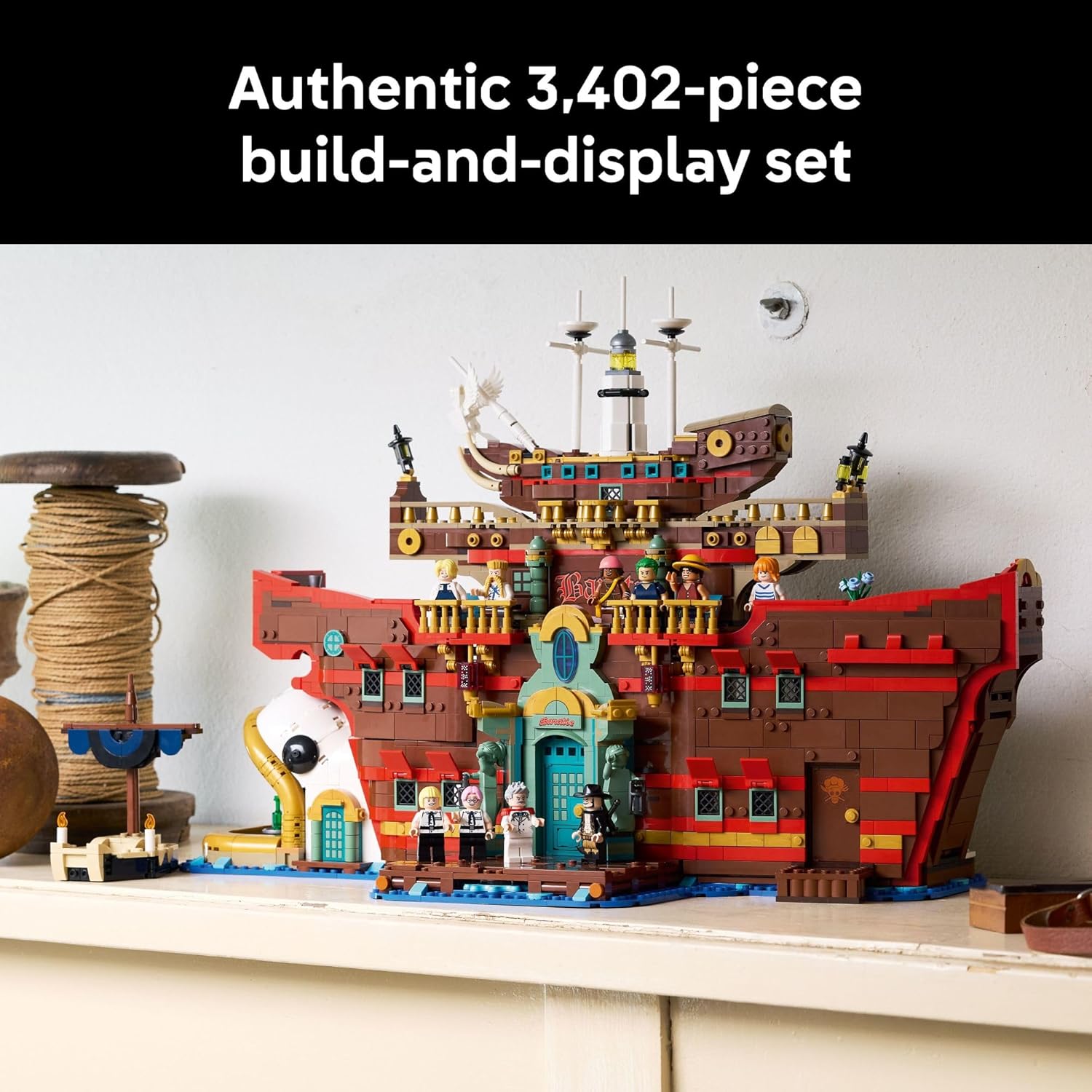 LEGO ONE Piece The Baratie Floating Restaurant Building Set Collectible Building Blocks