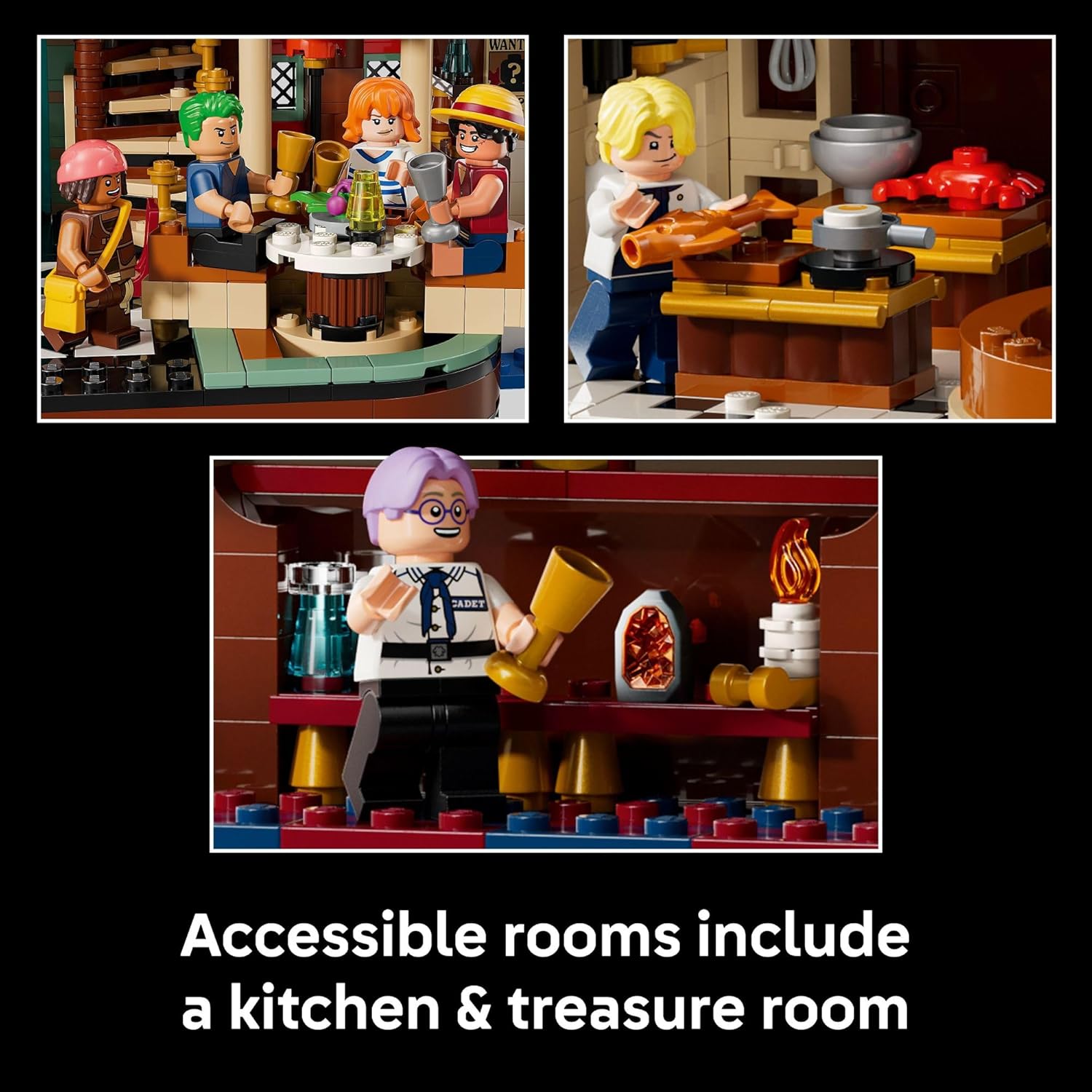 LEGO ONE Piece The Baratie Floating Restaurant Building Set Collectible Building Blocks
