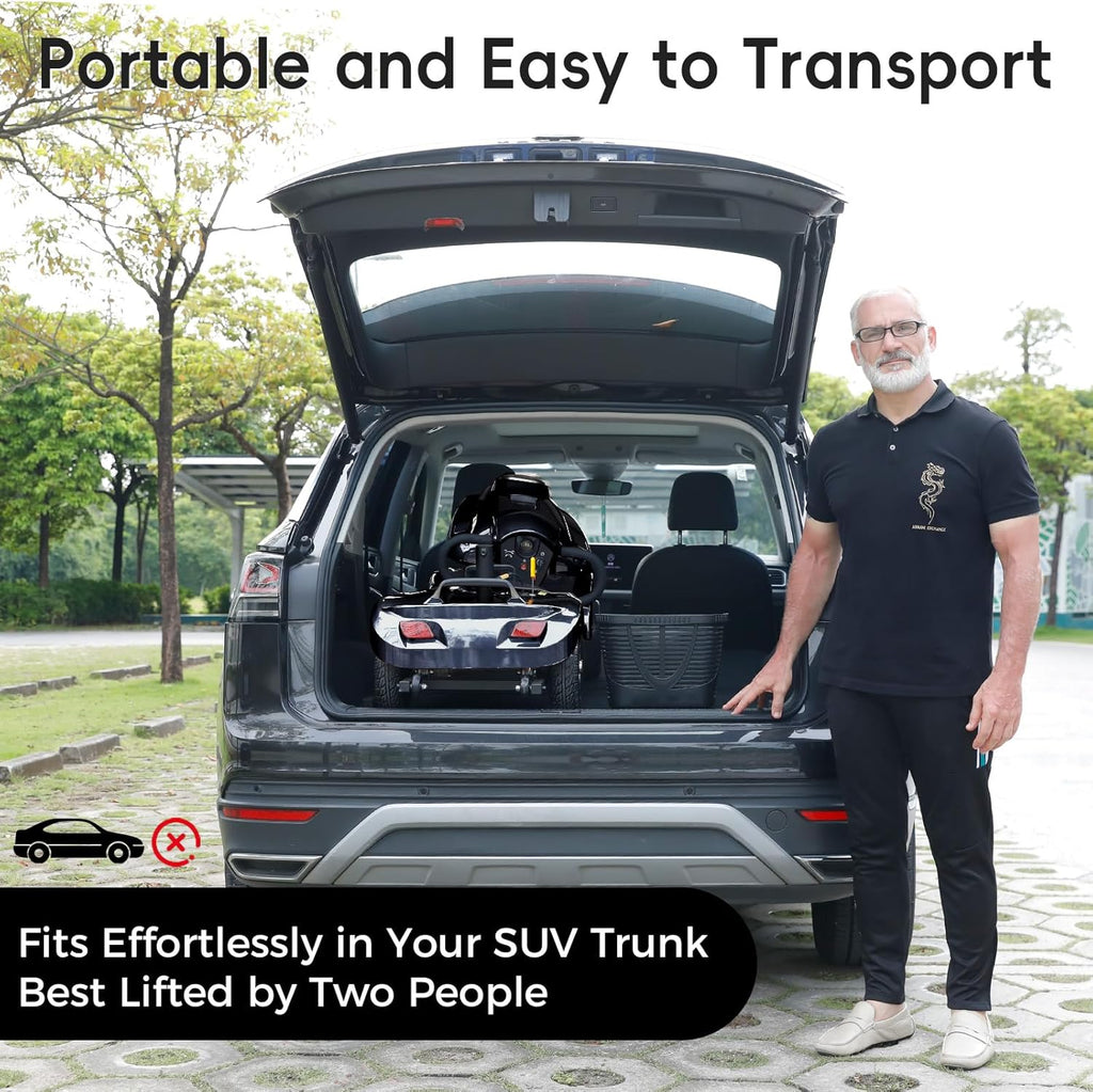 Heavy Duty Electric Mobility Scooter for Adults & Seniors, 16–32 Mile Range, 500–1000W, Off-Road