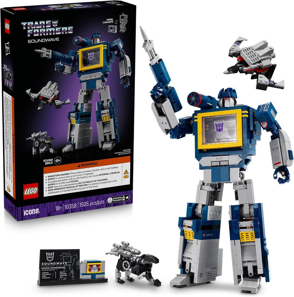 LEGO Icons Transformers: Soundwave – Building Set