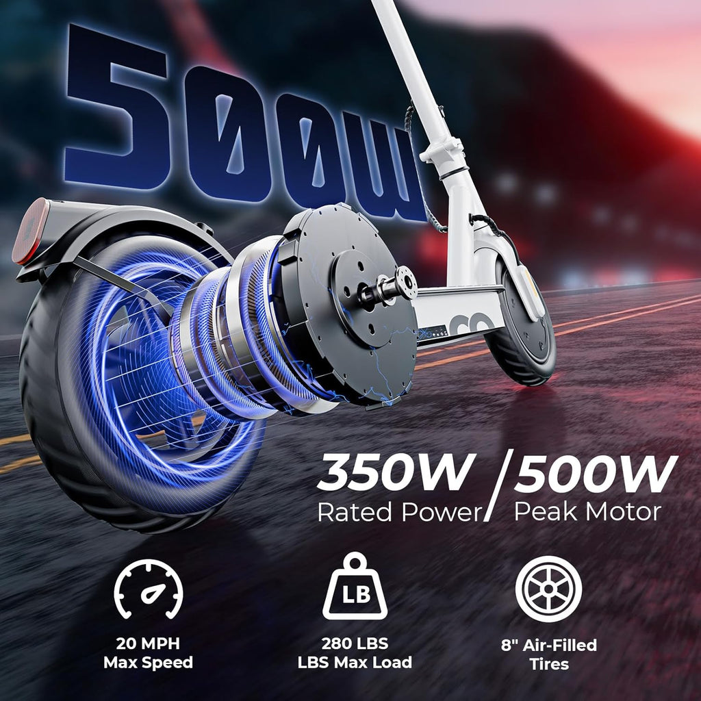 Electric Scooter for Kids & Teens, 500–1000W, 18–25 MPH, 21–28 Mile Range