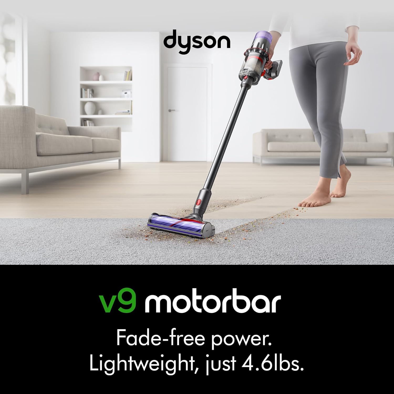 Dyson V9 Motorbar Cordless Vacuum, Cleans Hard Floors and Carpets