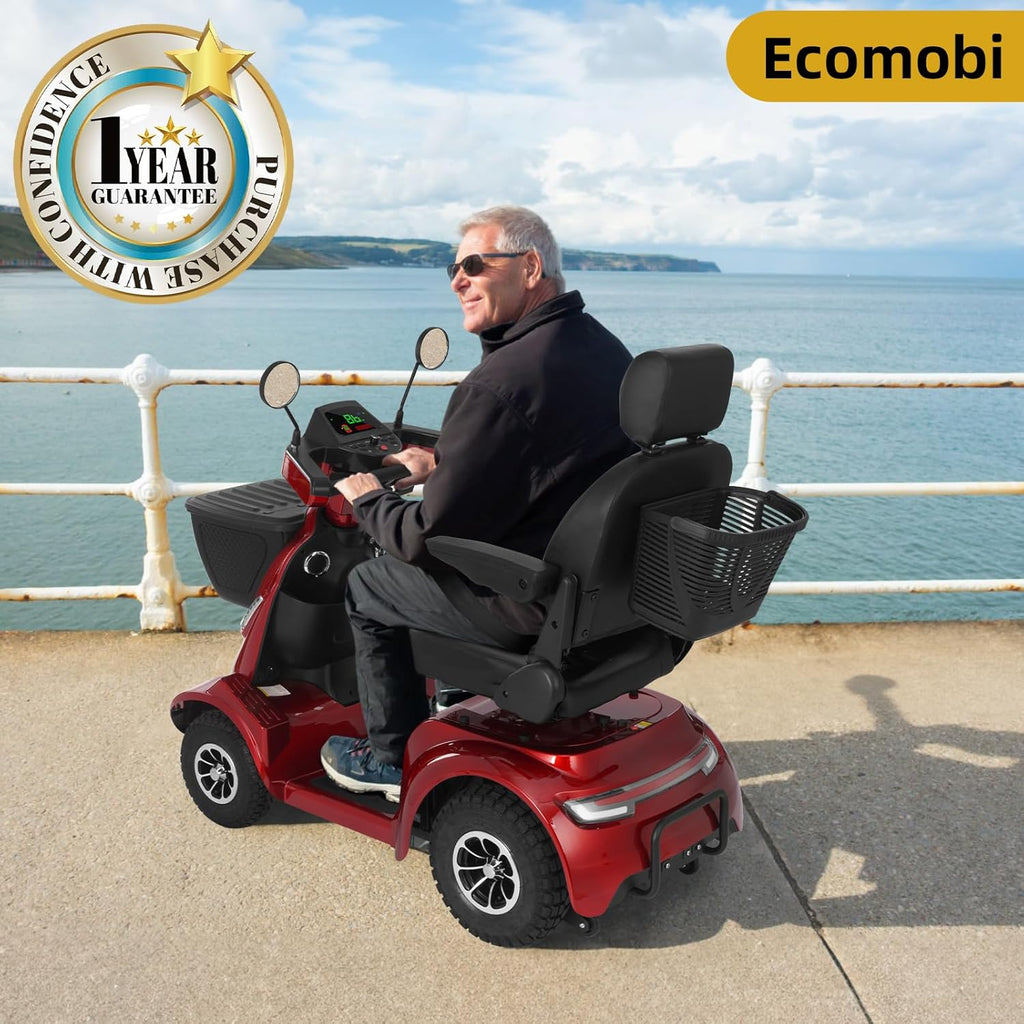 Heavy Duty Electric Mobility Scooter for Adults & Seniors, 16–32 Mile Range, 500–1000W, Off-Road