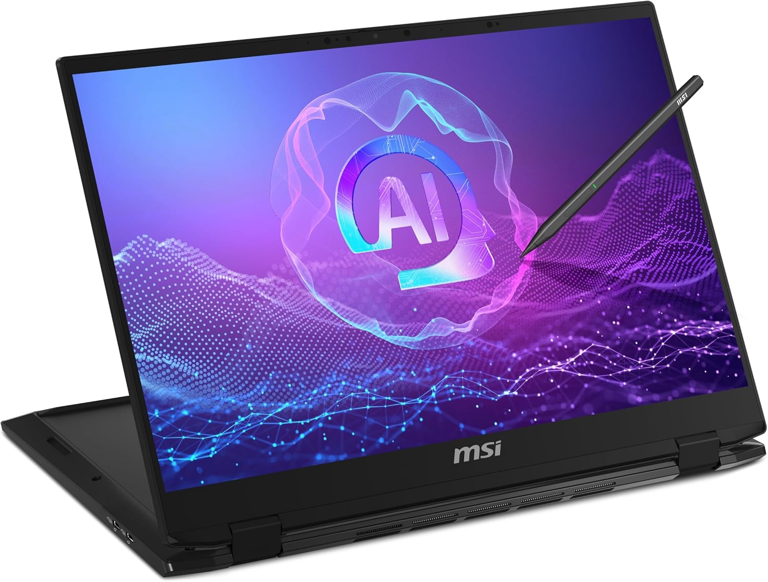 MSI Summit A16 AI 16” QHD+ 165Hz 2-in-1 Touchscreen Laptop AMD Ryzen AI 9-365, Radeon Graphics, 32GB LPDDR5x, 1TB NVMe SSD, 360 Flip