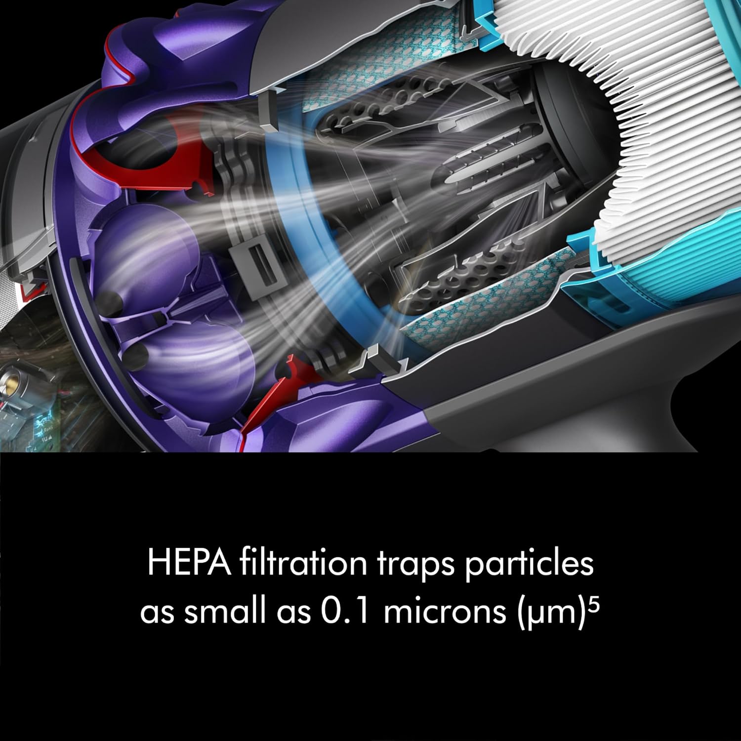 Dyson Gen5detect Cordless Vacuum, 280AW, 3 Power Modes