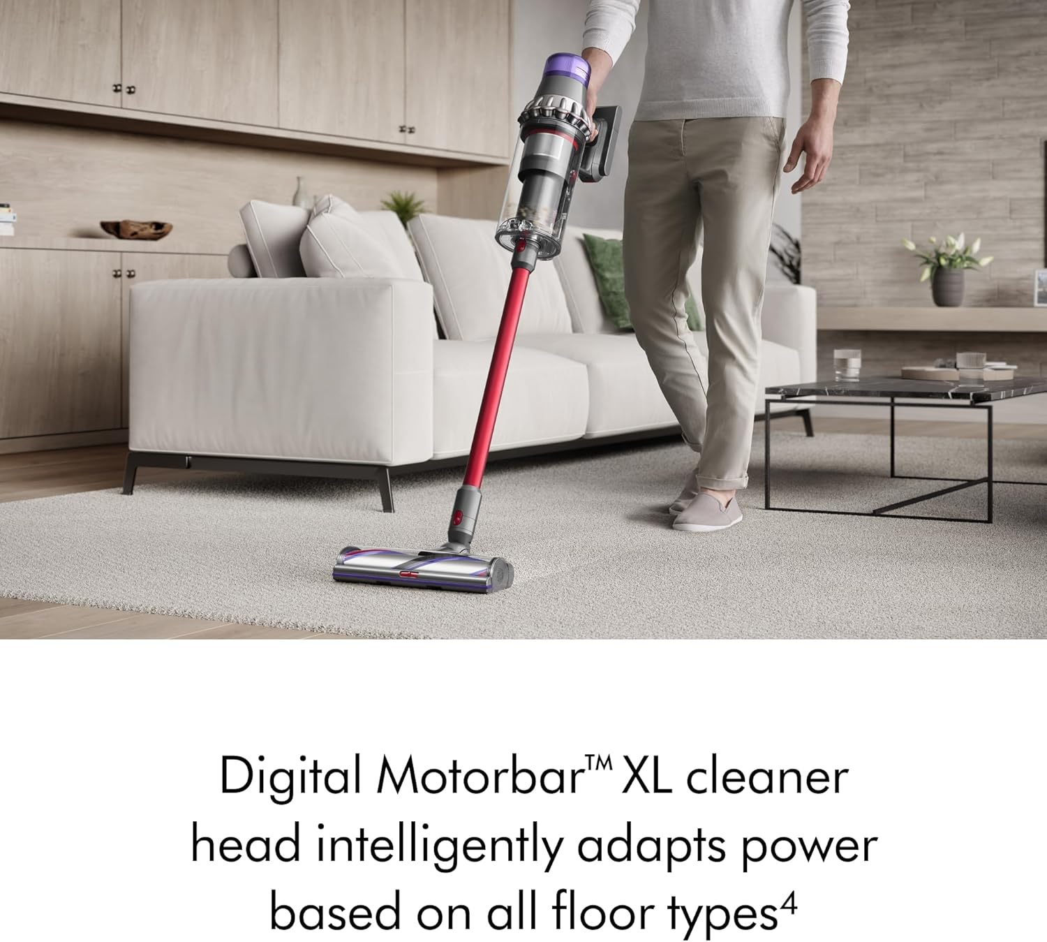 Dyson SV29 Outsize Cordless Vacuum Cleaner | Nickel/ReD