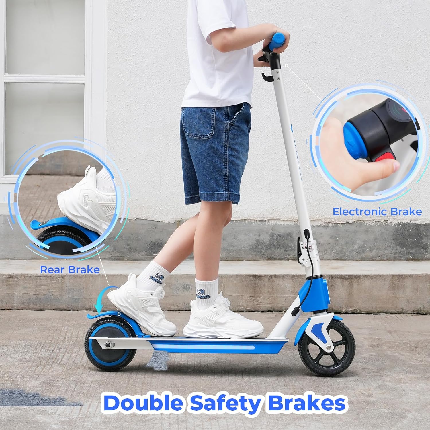 Electric Scooter for Kids & Teens, 500–1000W, 18–25 MPH, 21–28 Mile Range