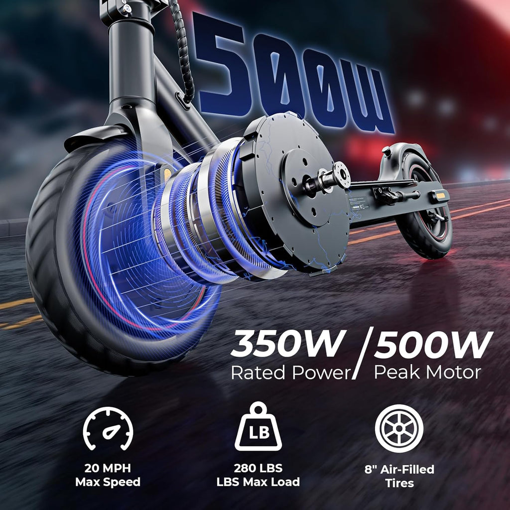Electric Scooter for Kids & Teens, 500–1000W, 18–25 MPH, 21–28 Mile Range