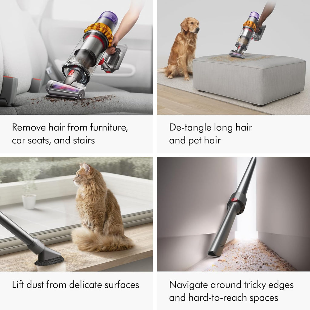 Dyson V15 Detect Plus Cordless Vacuum, Illumination Reveals dust, 240AW