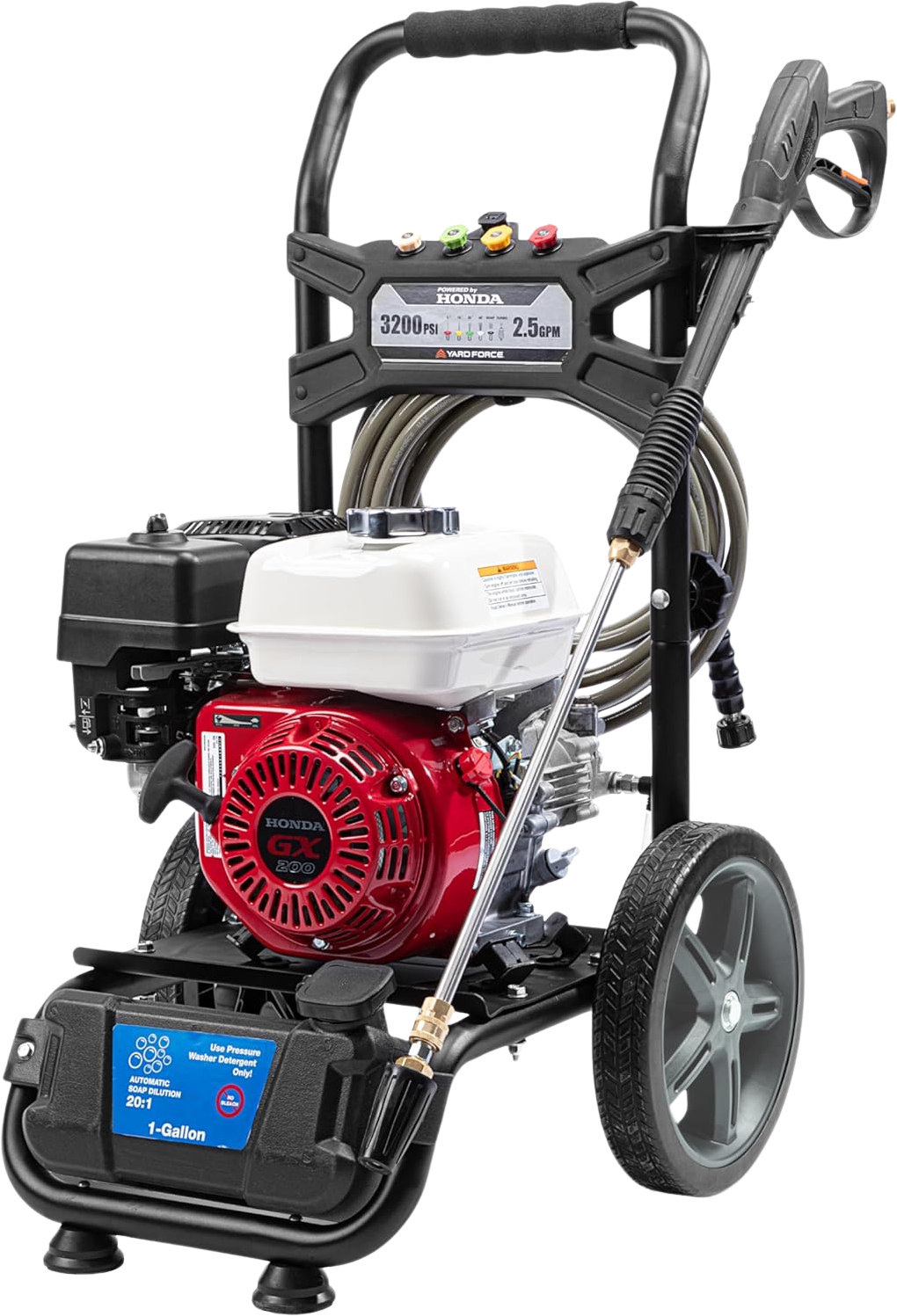 Yard Force YF3200-H Pressure Washer 3200 PSI 2.5 GPM Gas Honda GX200 196cc Engine New