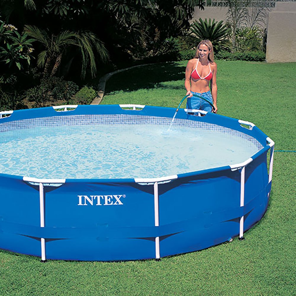 Intex 12'x30" Swimming Pool w/ Pump, Maintenance Kit (2 Pack) & 12' Pool Cover