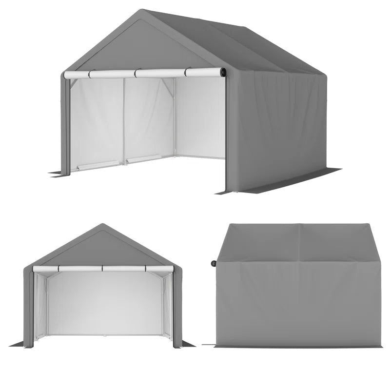 10 Ft. W X 10 Ft. D Portable Storage Shed Bike Shed Motorcycle Garage