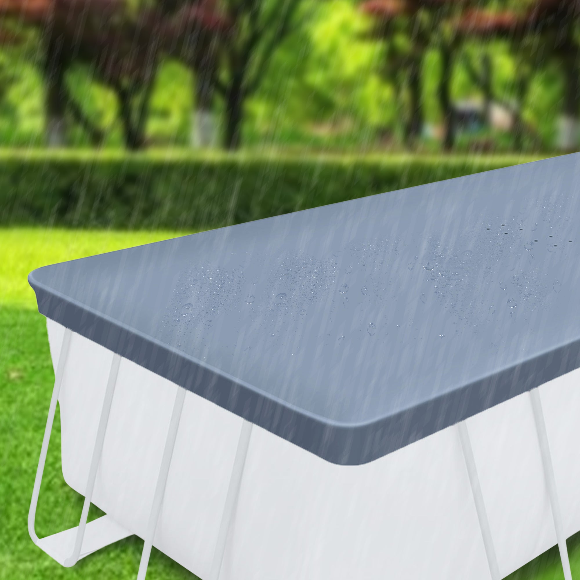 Funsicle 18'x9'x52" Oasis Rectangular Swimming Pool Set with 18' Cover