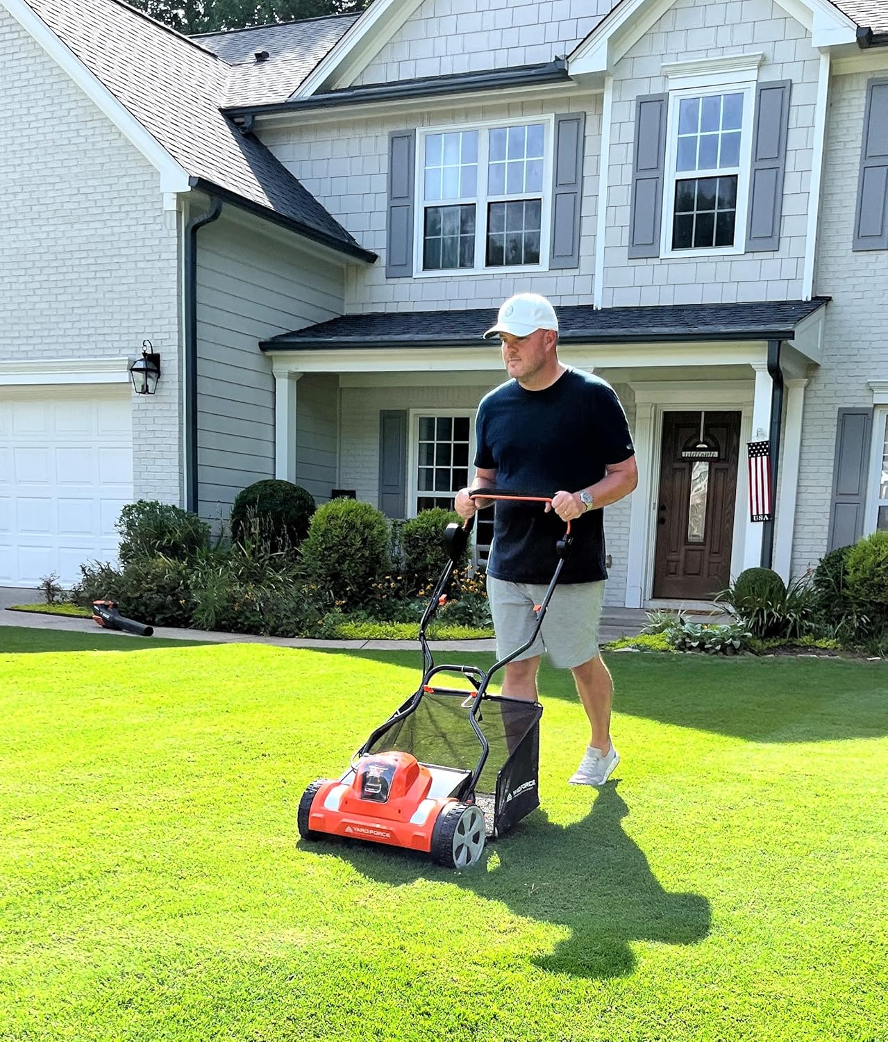 Yard Force YF20vRX Cordless Reel Mower 20V Lithium-Ion 15″ Cutting Width New