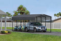 Arrow Carport, 12 ft. x 24ft. x 9ft. Charcoal 12′ x 24′ x 9′