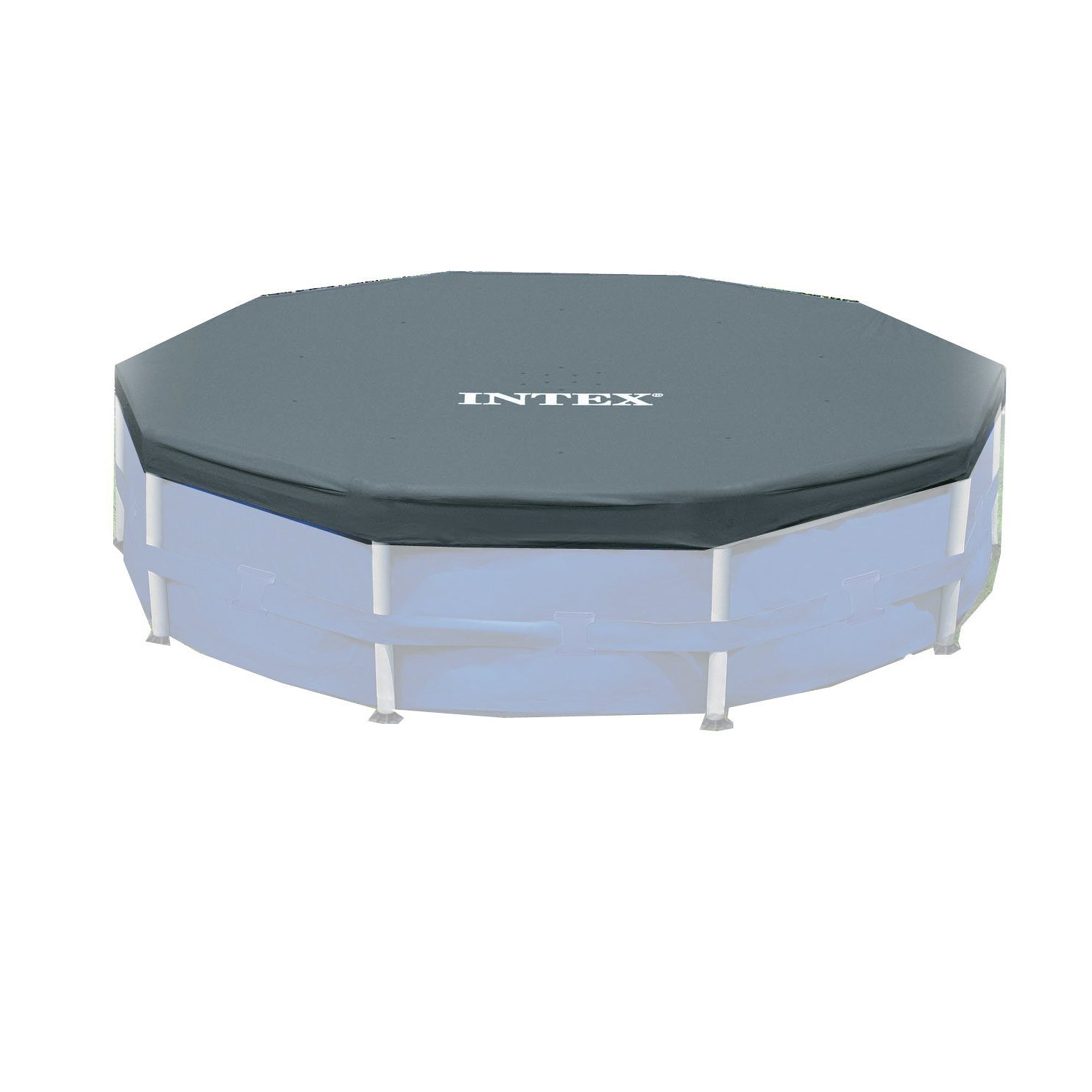 Intex 12 Foot x 30 In. Above Ground Pool & Intex 12 Foot Round Pool Cover