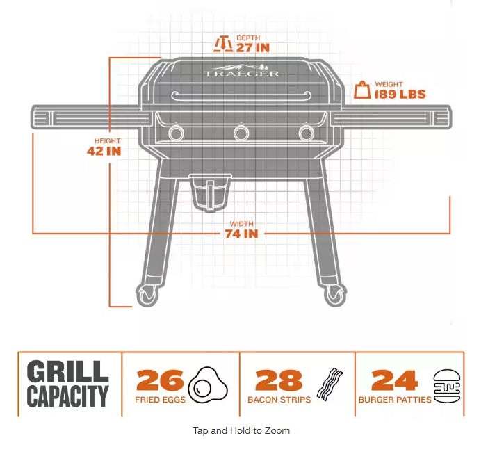 Traeger Flat Top Grill Flatrock™ Griddle