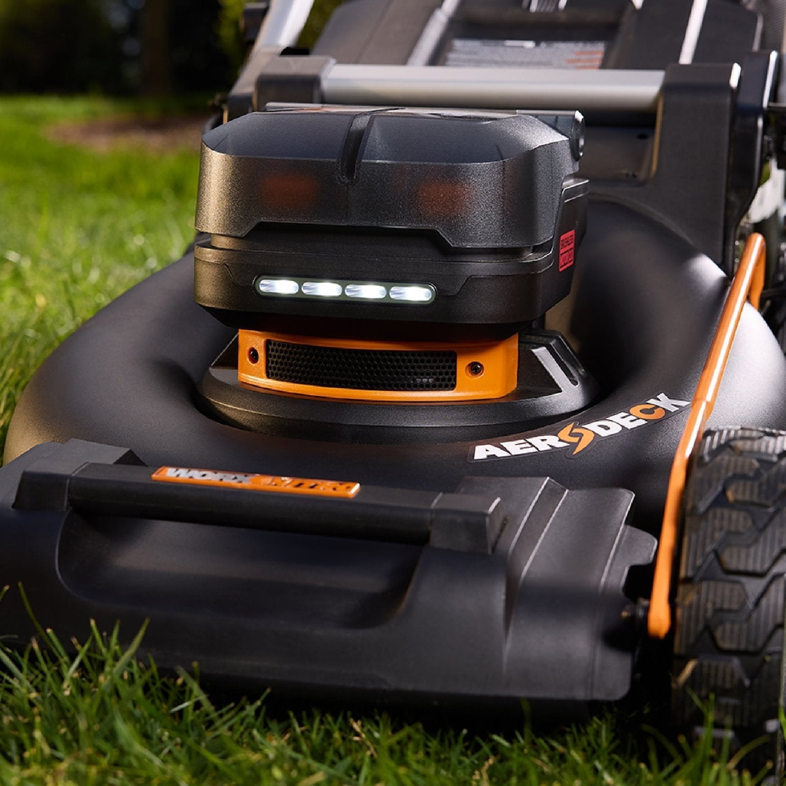 Worx Nitro WG760 40V 21″ Cordless Self-Propelled Lawn Mower with Brushless Motor (Batteries & Charger Included)