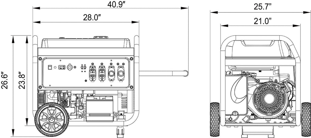 AP10000E – 10000 Watt<br> Portable Generator