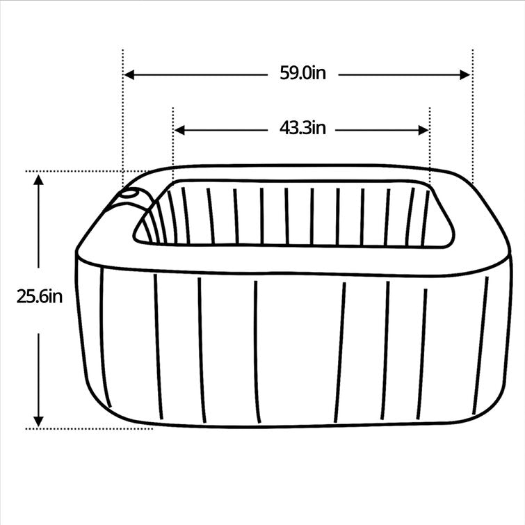 Aleko 130 – Jet Inflatable Hot Tub