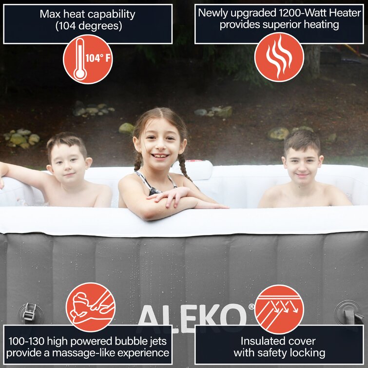 Aleko 130 – Jet Inflatable Hot Tub