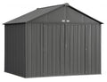 Arrow 10×8 Ezee Storage Shed Kit – Charcoal