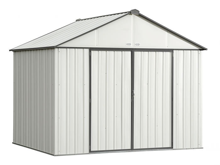 Arrow 10×8 Ezee Storage Shed Kit – Cream & Charcoal