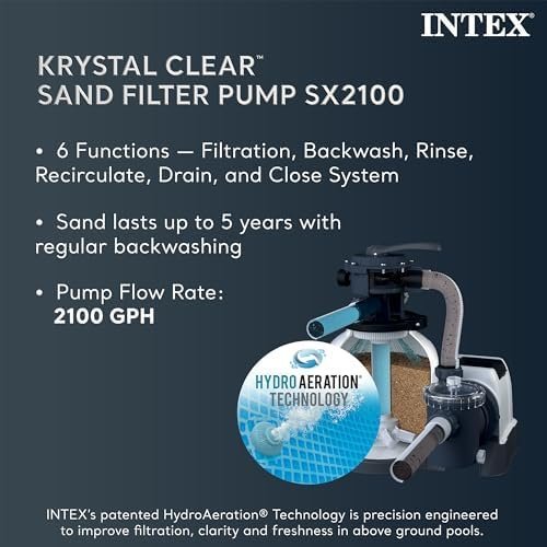 INTEX 26363EH Ultra XTR Deluxe Rectangular Above Ground Swimming Pool Set: 24ft x 12ft x 52in – Includes 2100 GPH Sand Filter Pump – Easy Assembly