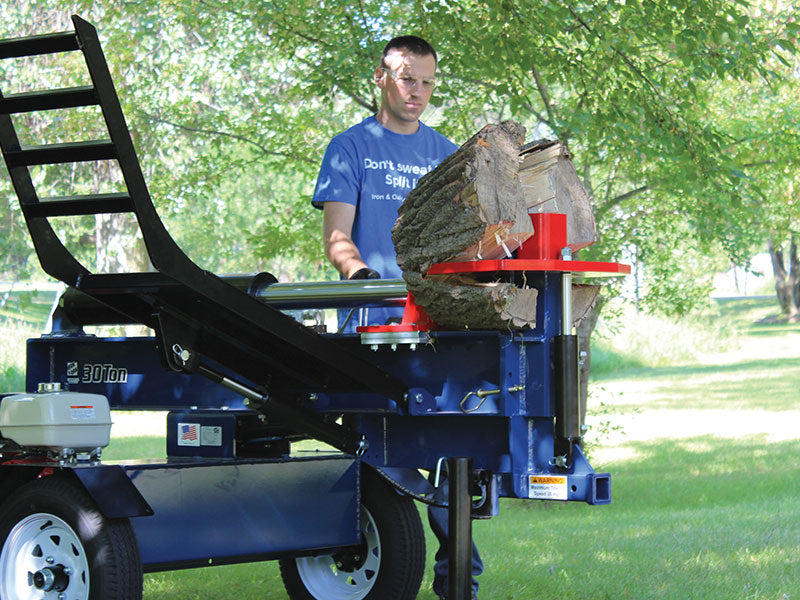 Iron and Oak 30 Ton Log Splitter With Log Lift (BHH4013GX30)