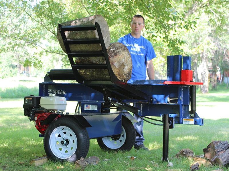 Iron and Oak 30 Ton Log Splitter With Log Lift (BHH4013GX30)