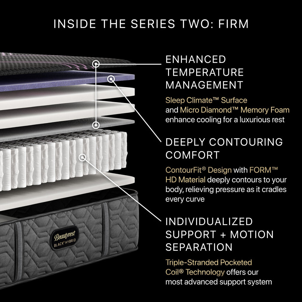 Beautyrest Black® Hybrid Series Two Firm Mattress