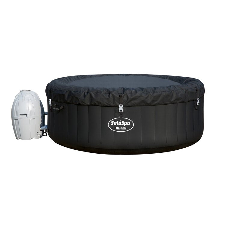 Bestway Saluspa Miami 4-Person Inflatable Hot Tub Spa W/ Spa Chemical Treatment