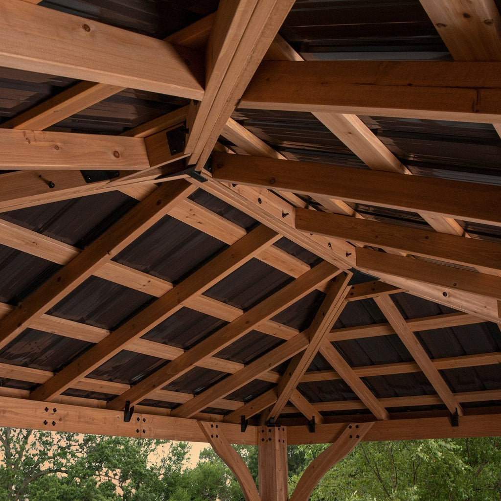 14×10 Cordova Gazebo-Dark Brown