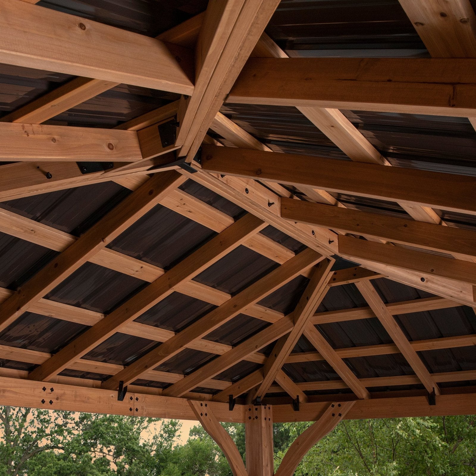 14×10 Cordova Gazebo-Dark Brown