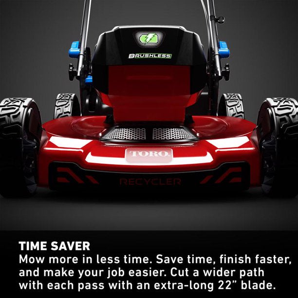 Flex-Force 60V Cordless 2-Tool Combo Kit 22 in. Recycler Walk Behind Lawn Mower &amp; Leaf Blower w/Charger &amp; Batteries
