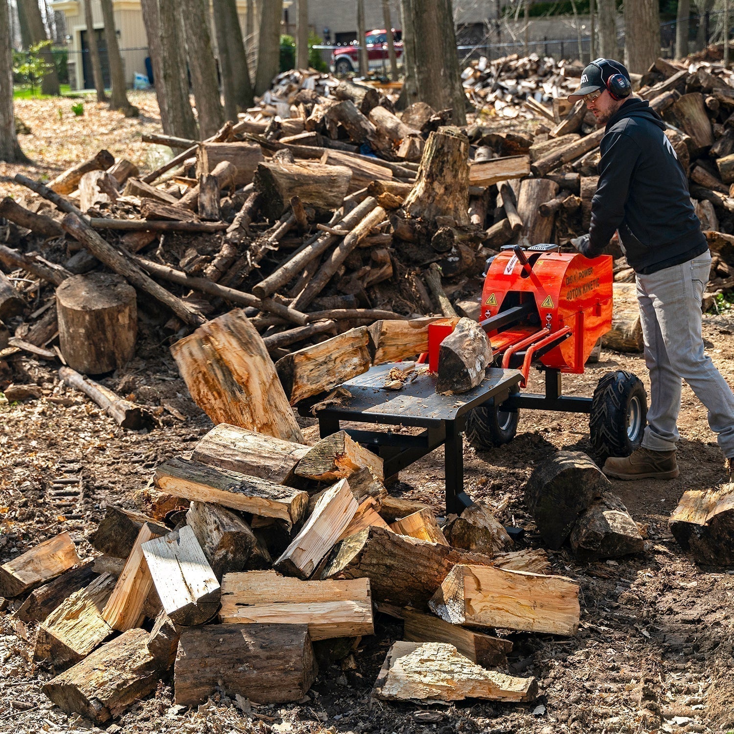 Detail K2 40 Ton Kinetic Log Splitter – OPS240