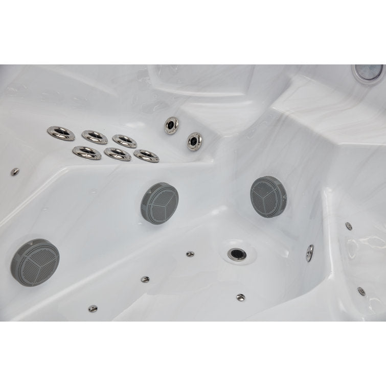 Danika 5-person 68-jet Hot Tub With Bluetooth In Gray