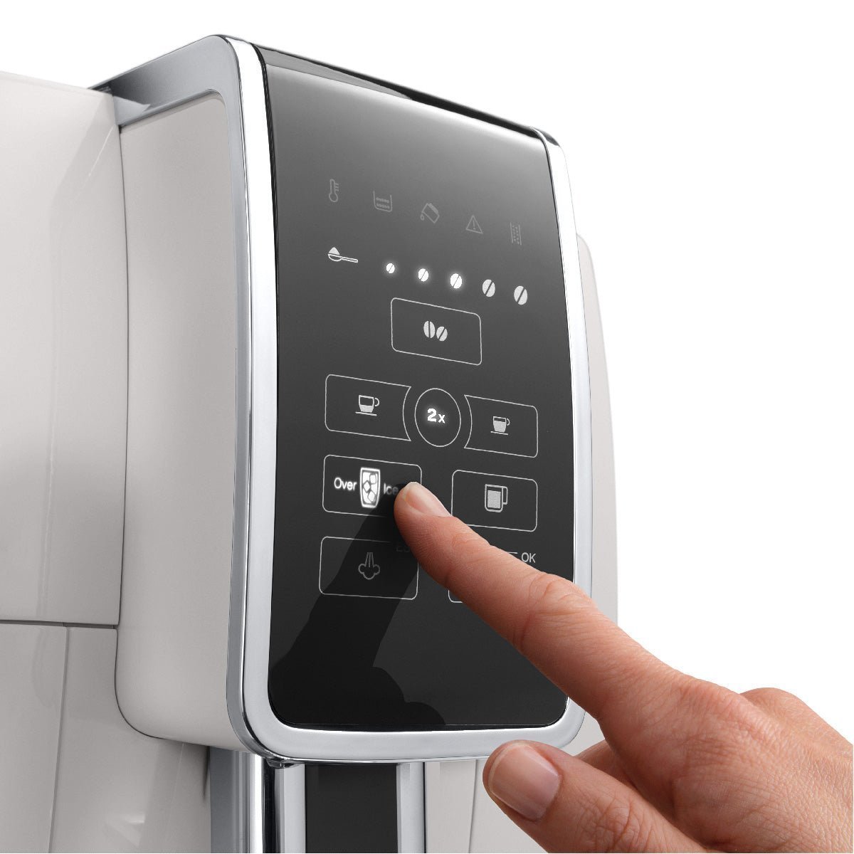 DeLonghi Dinamica Super Automatic Espresso & Coffee Machine (ECAM 35020 W / White)