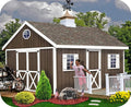 Easton 16×12 Wood Storage Shed Kit – ALL Pre-Cut