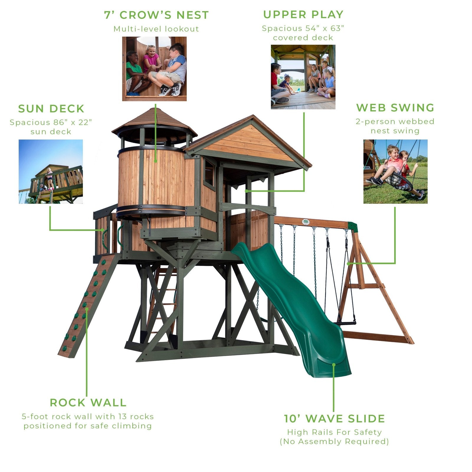 Eagles Nest Elite Swing Set