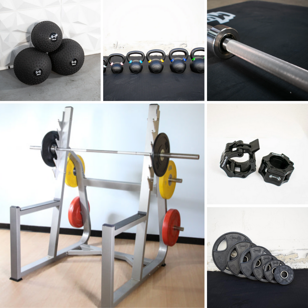 Commercial Squat Rack Kits – Muscle D Fitness – Gym Storage – Black / Silver