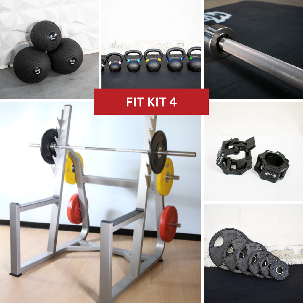 Commercial Squat Rack Kits – Muscle D Fitness – Gym Storage – Black / Silver