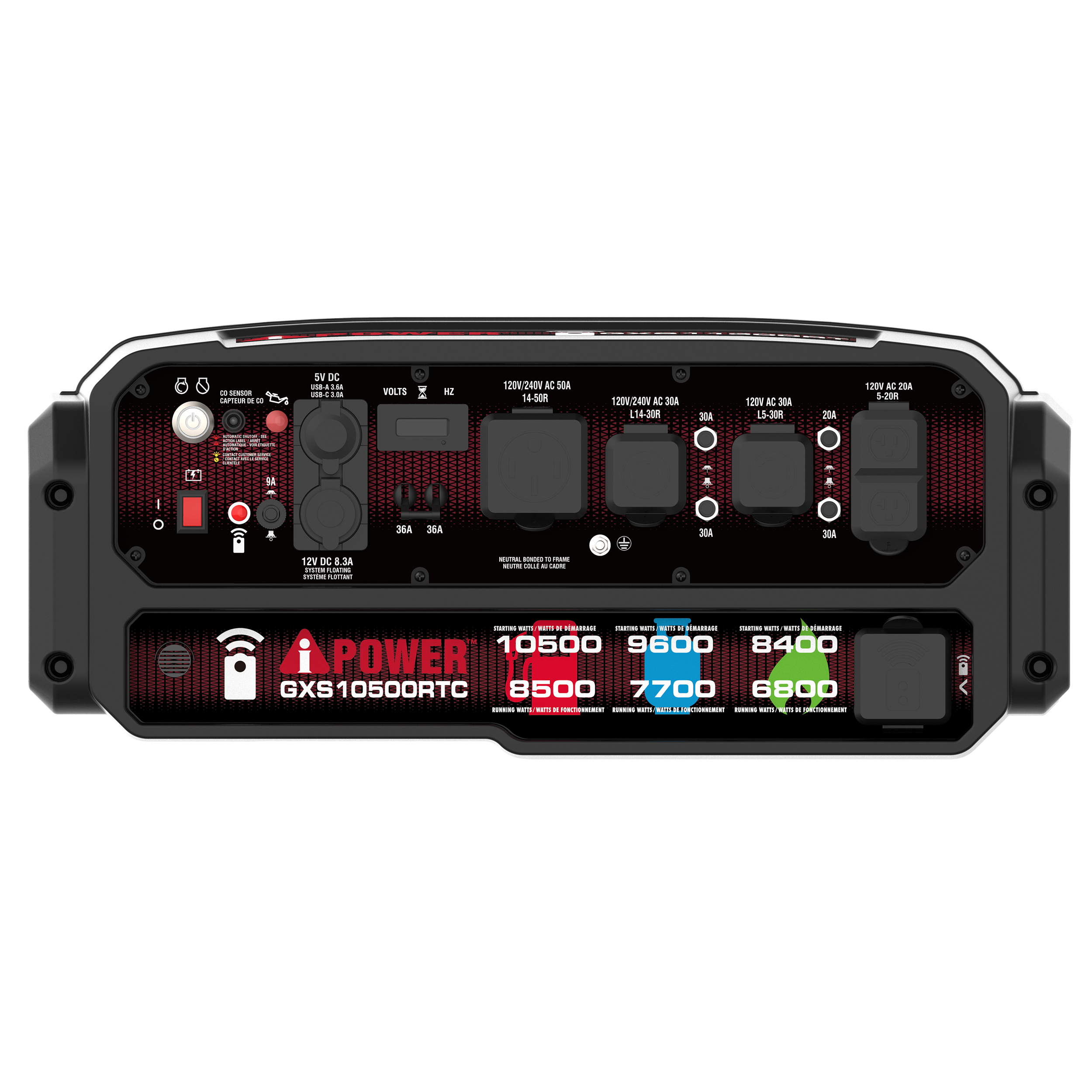 GXS10500RTC – Tri-Fuel Remote Control Generator