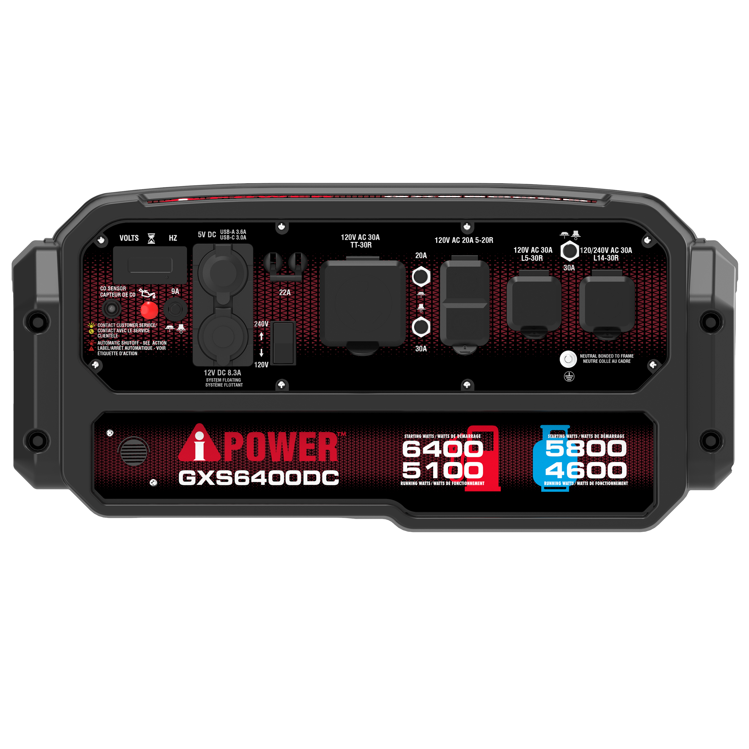GXS6400DC – Dual Fuel Portable Generator