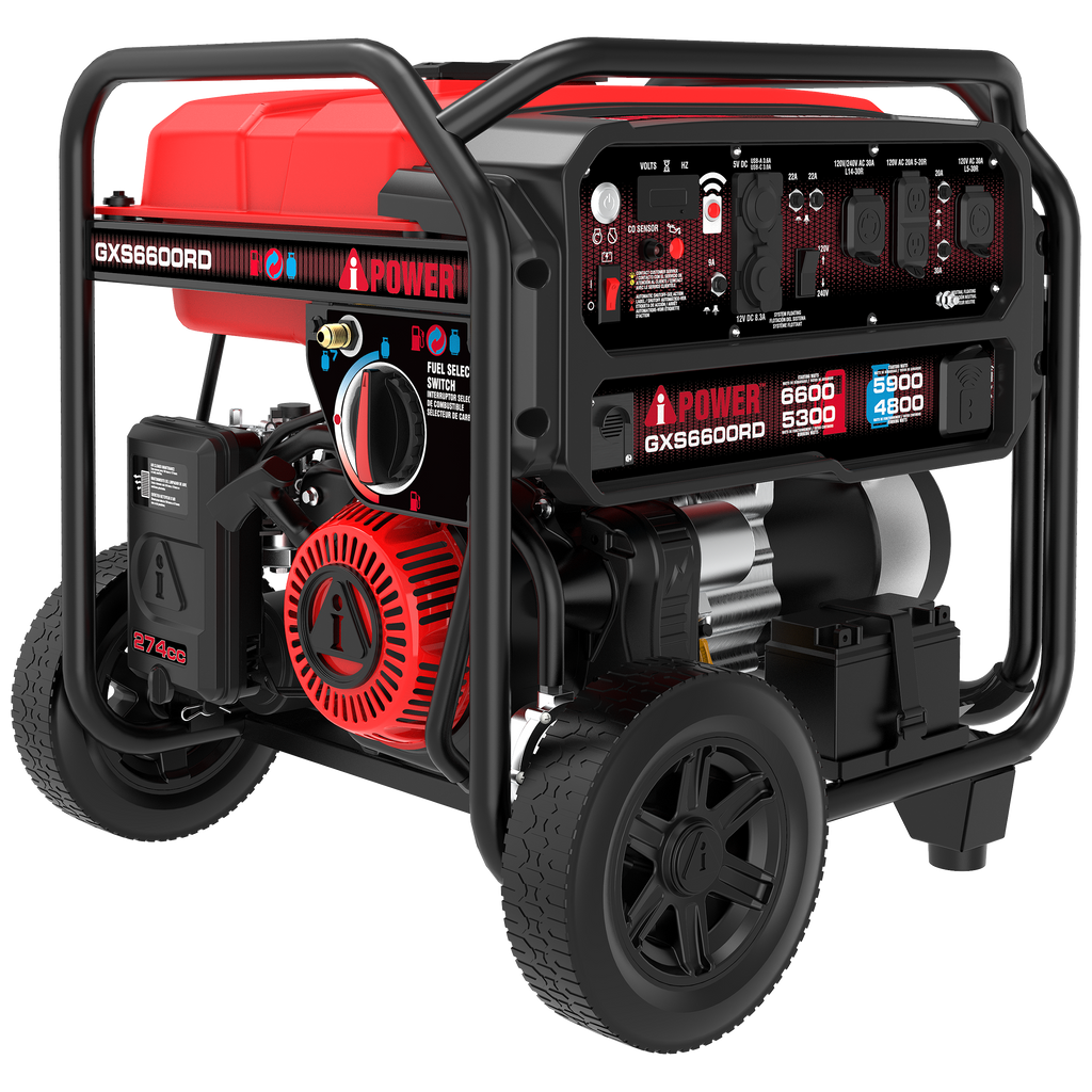 GXS6600RD Remote Dual Fuel Portable Generator