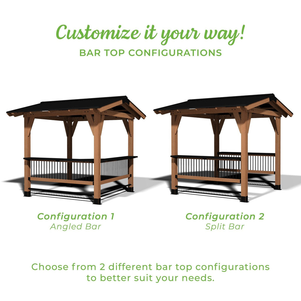 Granada Grill Gazebo with Outdoor Bar