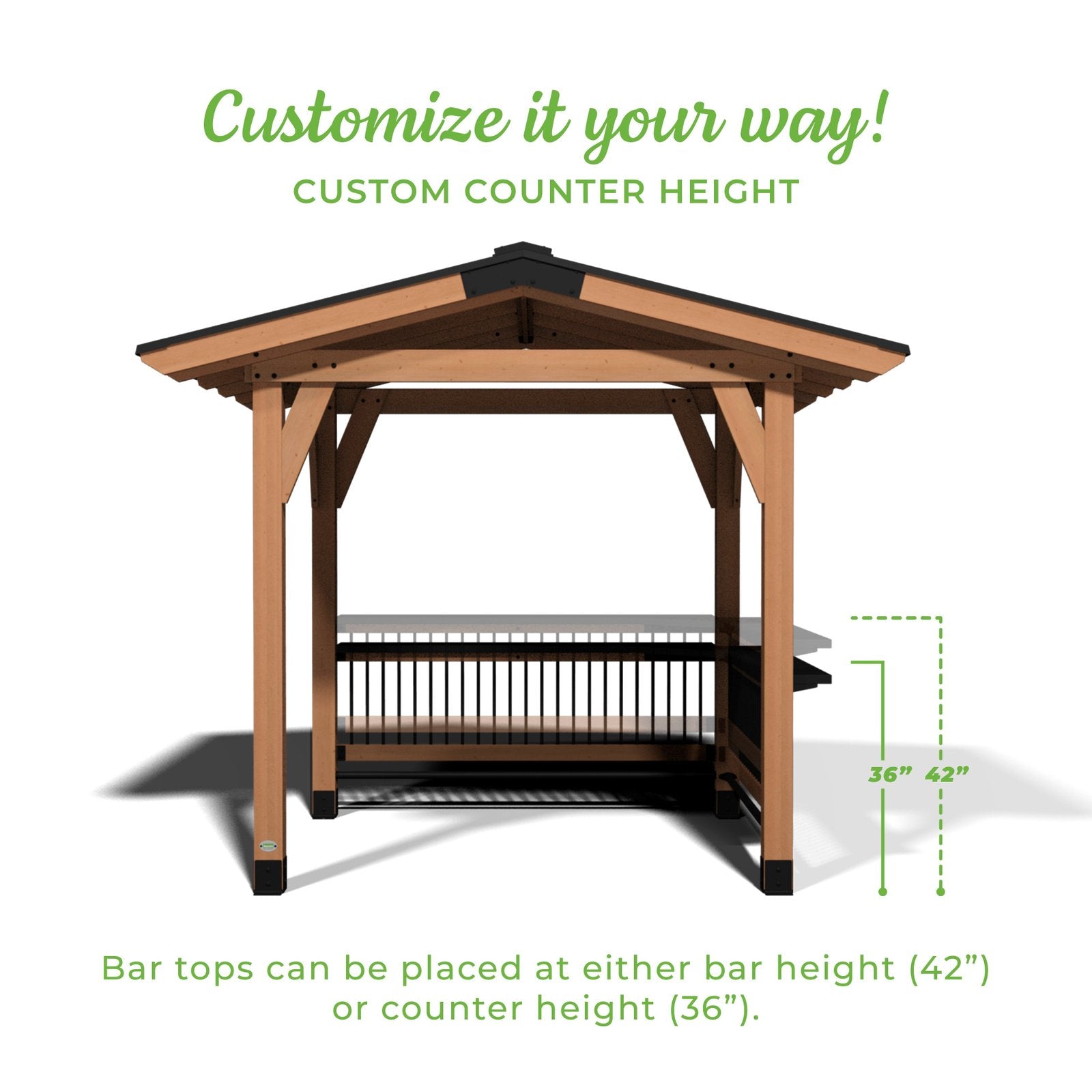 Granada Grill Gazebo with Outdoor Bar