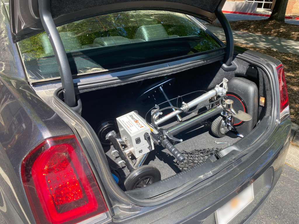 SmartScoot Lightweight Three Wheel Folding Mobility Scooter