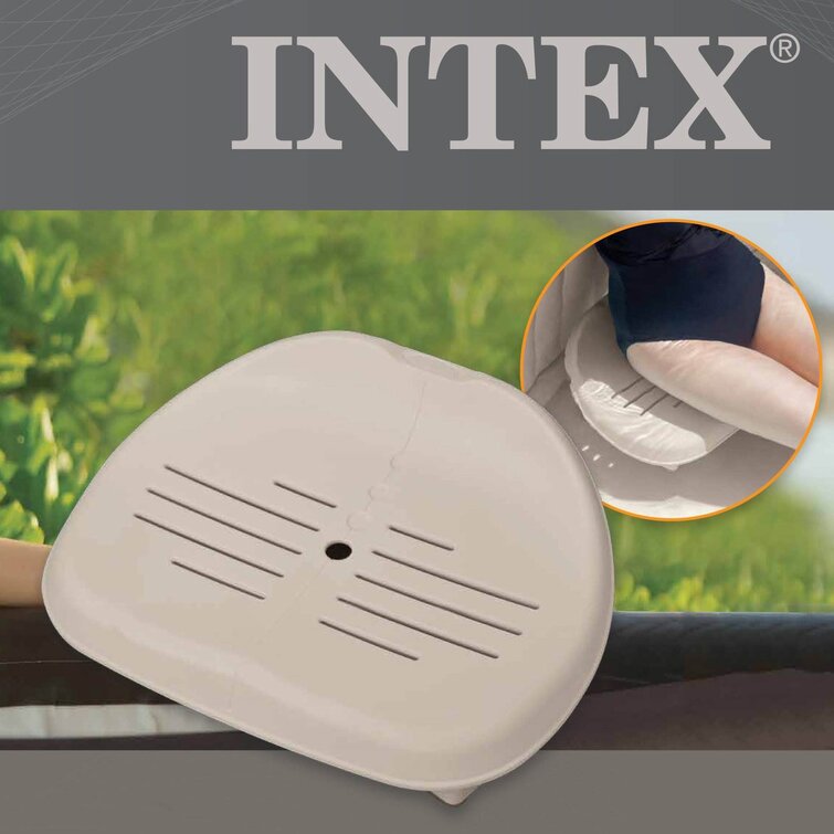 Intex 6 – Person 170 – Jet Vinyl Round Inflatable Hot Tub in Gray