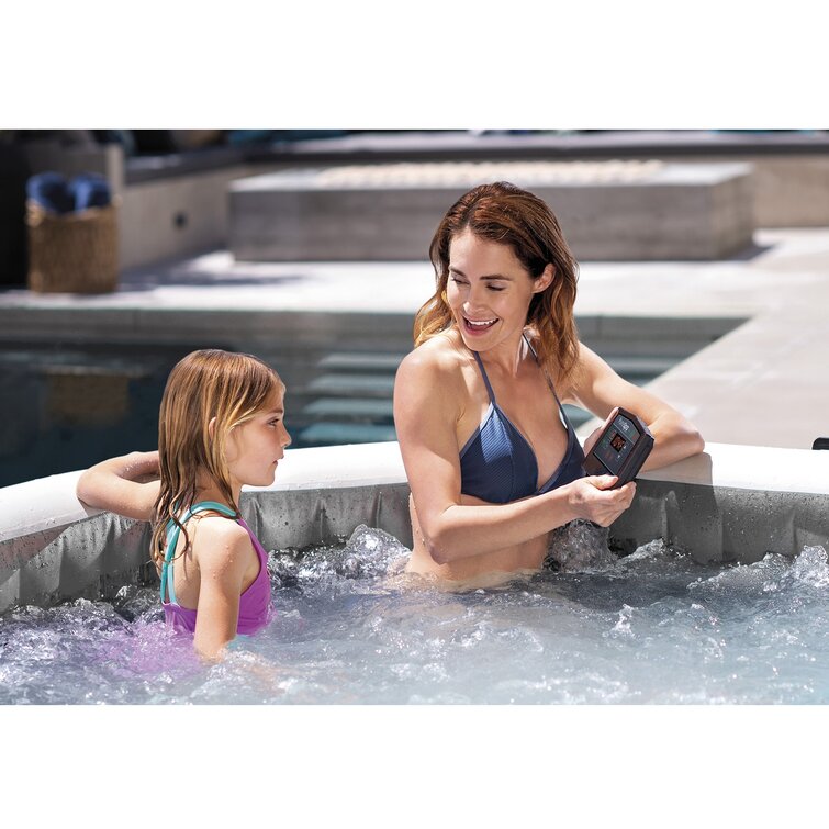Intex Purespa 4 Person Inflatable Portable Heated Jet Hot Tub & Cover Package